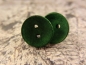 Preview: Rustikale Natur Holz Knopf Ohrstecker Button Roh
